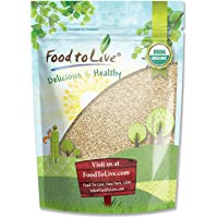 Los mejores  - Semillas de sésamo sin cáscara orgánicas- 4 Libras - natural- entero- blanco- sin GMO- crudo- kosher- a granel- rico en…
